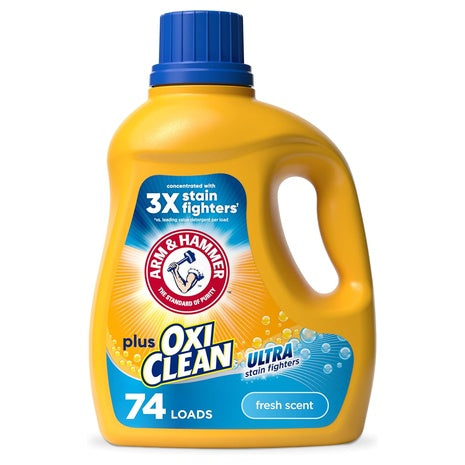 74 Loads Arm & Hammer OxiClean Ultra Stain Fighters Laundry Detergent