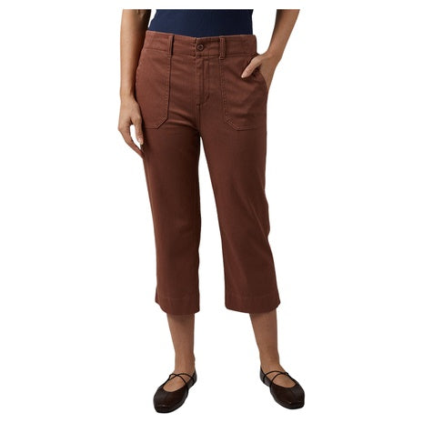 32 Degrees Women's Mini Knit Twill Capri