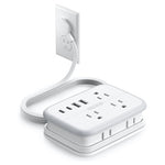 10-in-1 NTONPOWER 4' Extension Power Strip W/ 6 Outlets & 4 USB-C/A Ports