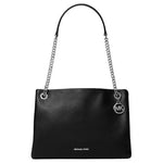 Christina Medium Pebbled Leather Messenger Bag