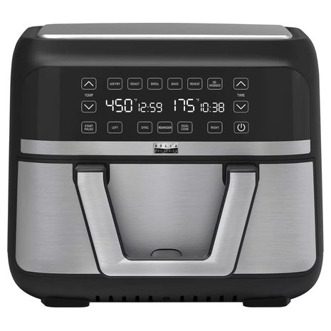 9-QT Bella PRO TriZone Touchscreen Air Fryer With Dual Flex Basket