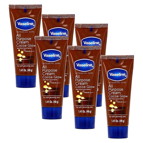 6-Pack Vaseline All Purpose Cream Cocoa Glow w/ Pure Cocoa Butter