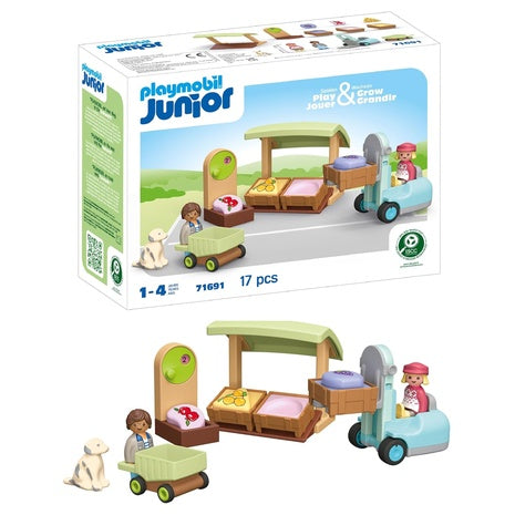 Playmobil Organic Market Stall & Forklift