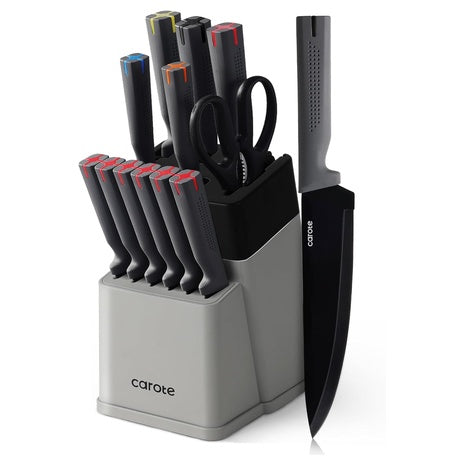 14-Piece Carote Stainless Steel Kitchen Knife Set