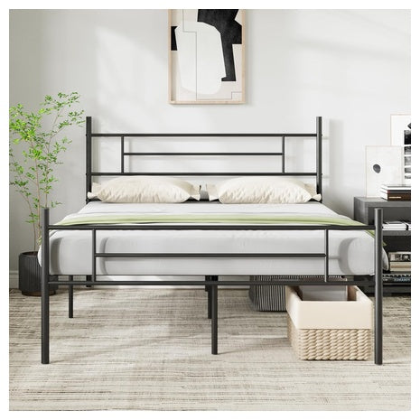 Metal Queen Platform Bed Frame