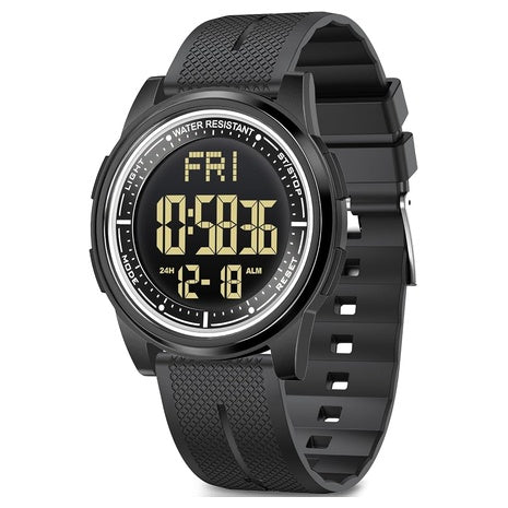 Unisex Waterproof Lightweight 44mm Silicone Digital Watch (Various)