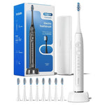 Onlyone Rechargeable Sonic Electric Toothbrush With 8 Brush Heads (2-Colors)