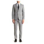 Tommy Hilfiger Men's Classic Fit Grid Print Wool Blend Suit