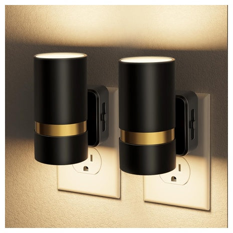 2-Pack Dusk-to-Dawn Dimmable LED Night Lights