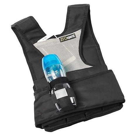 30lbs Womens Adjustable Weighted Vest with Phone Pocket & Water Bottle Holder