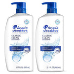 2 Big Bottles Of Head & Shoulders Classic Clean Dandruff Shampoo