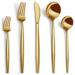 40-Piece Gold Stainless Steel Silverware Set