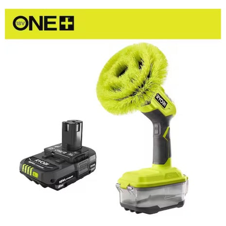 Ryobi ONE+ 18V Cordless Power Scrubberw/18V Li-Ion Battery