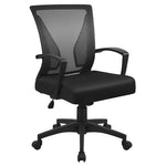 Furmax Mid Back Swivel Office Desk Chair With Lumbar Support