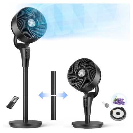 Dreo Quiet 2-in-1 Oscillating Pedestal Fan