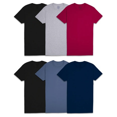 6 Fruit of the Loom Men's EverSoft T-Shirts/Undershirts (3 Colors)