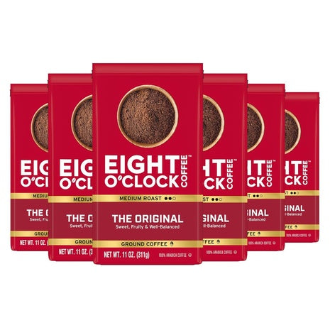 6-Pack Eight O’Clock Ground Coffee (11oz)