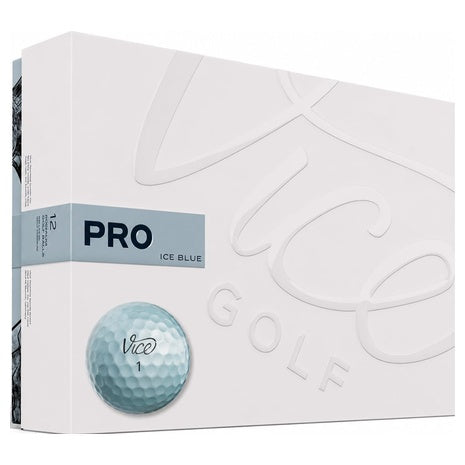 12-Pack Vice Pro Golf Balls (Ice Blue, Lime/Black Drip, Neon Lime)