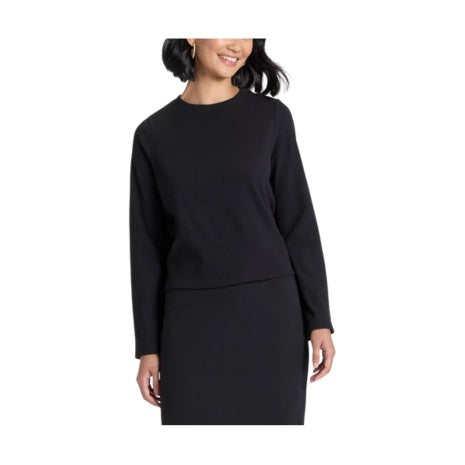 Long Sleeve Ribbed Boxy T-Shirt