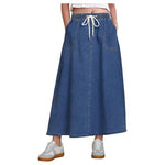 Women's A Line Stretchy Jean Skirt (6 Colors)