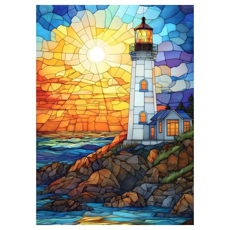 1,000 Piece Glass Lighthouse Puzzle