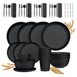 48-Piece Wheat Straw Dinnerware Set