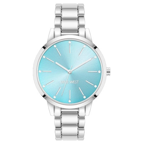 Nine West Women's Crystal Accented Bracelet Watch