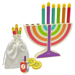 Mini Wooden Play Menorah Set