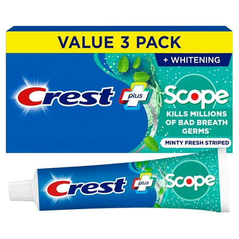 6 Crest Scope Whitening Toothpaste