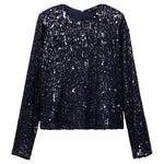 Long Sleeved T-Shirt With Sequins