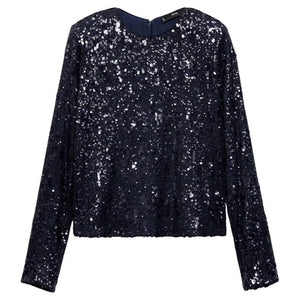 Long Sleeved T-Shirt With Sequins