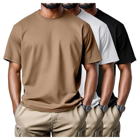 3-Pack Men's Big And Tall Basic Crewneck Shirts (Various)
