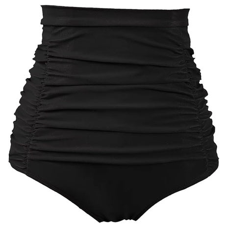 COCOPEAR Women's Ruched High-Waisted Bikini Bottom (Various)