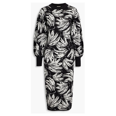 Banana Print Midi Dress