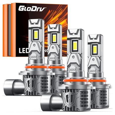 4-Pack GloDrv 9005 9006 Led Bulb Combo