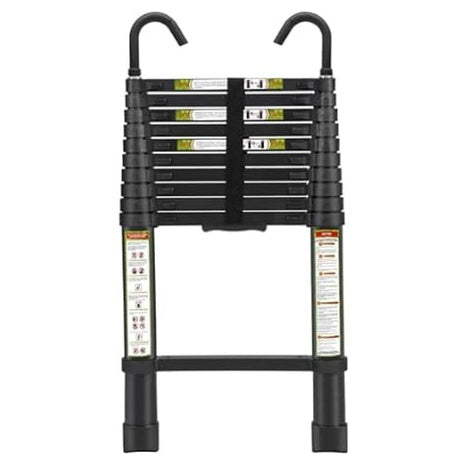 10.5ft/16.5ft Rikade Lightweight Collapsible Telescoping Ladder