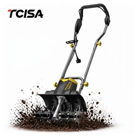 Tcisa 16" 390RPM 10A Foldable Corded Electric Tiller
