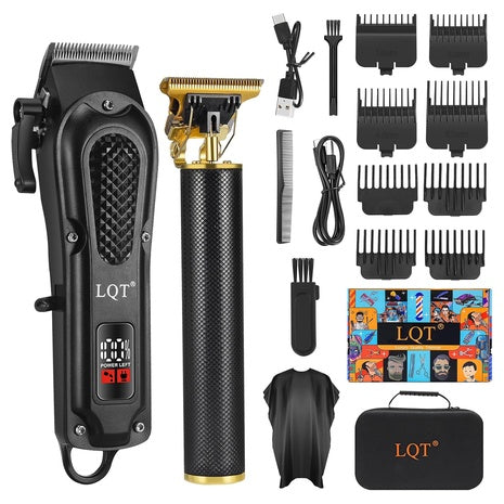 Men’s Cordless & Corded Hair Clippers And Beard Trimmer Set