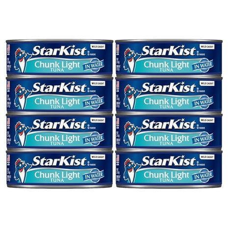 8 Cans StarKist Chunk Light Tuna in Water
