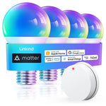 4-Pack Linkind Linkind Matter Smart Light Bulbs With Remote Control