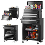 5-Drawer Rolling Tool Storage Cabinet W/ Tool Box (Various)