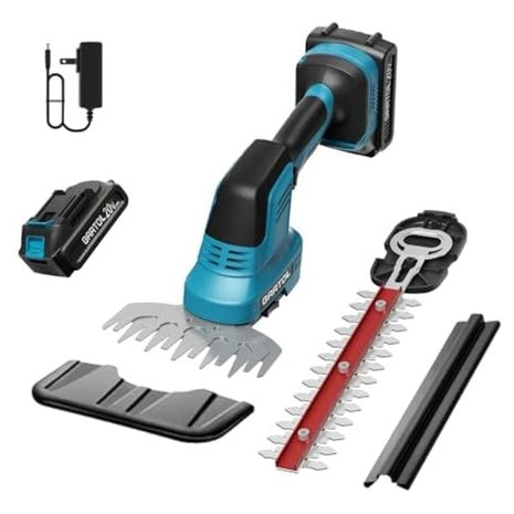Gartol 2-in-1 Cordless Hedge Trimmer & Grass Shears Set