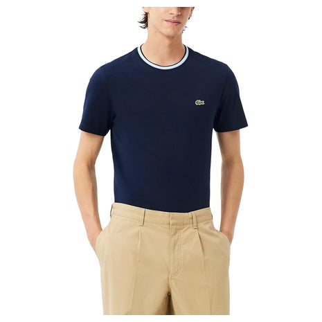 Lacoste Men's Regular Fit Ribbed Collar Cotton T-Shirt