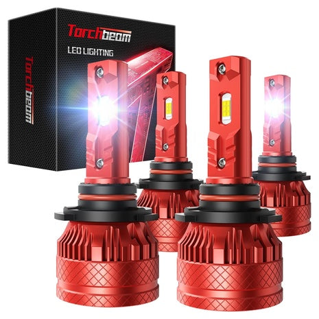 4-Pack Torchbeam 2026 9005/9006 140000LM 15X Brightness Fog Light Bulbs