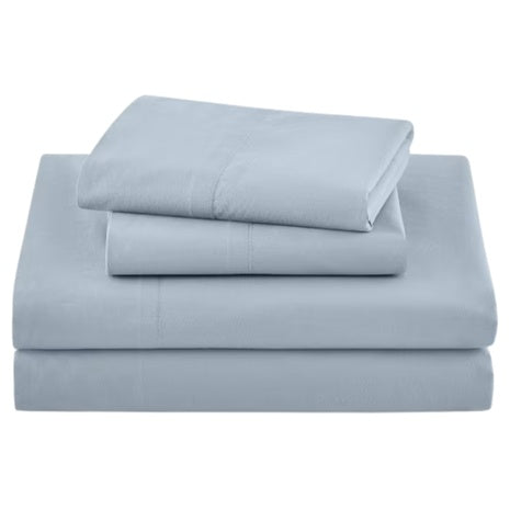 4-Piece Beautiful Solid Cotton Washed Sheet Set