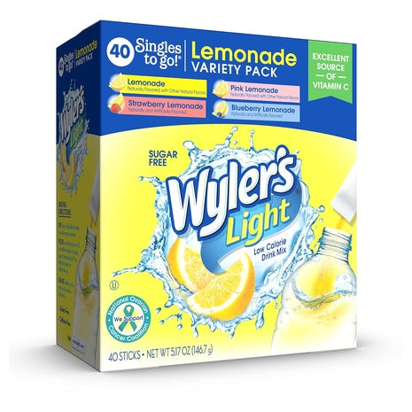 40 Wyler's Light Lemonade Variety Pack
