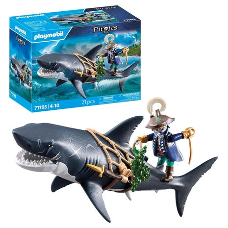 Playmobil Giant Shark with Pirate