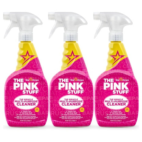 3 Stardrops The Pink Stuff Miracle Multi-Purpose Cleaning Spray Bottles