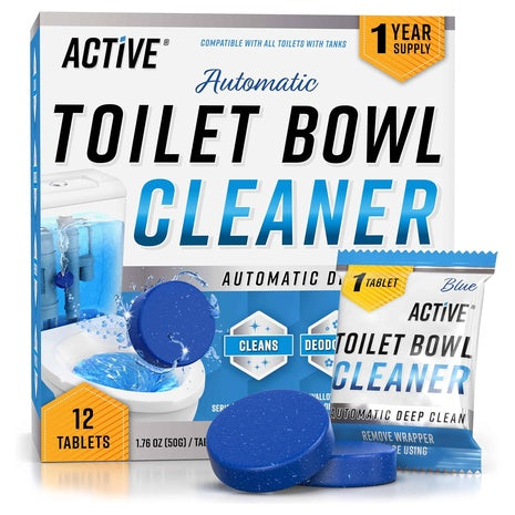 12-Count Active Blue Gel Toilet Tank Cleaners Tablets