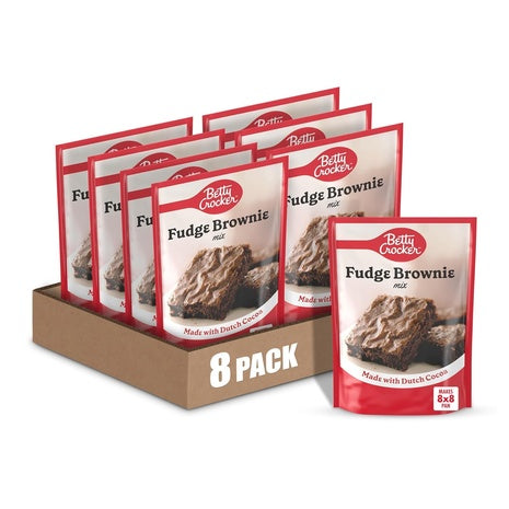8-Pack Betty Crocker Fudge Brownie Mix (OU-D)